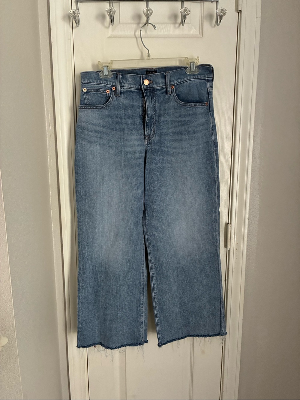 J. Crew Factory Light Blue Wide-Leg Jeans